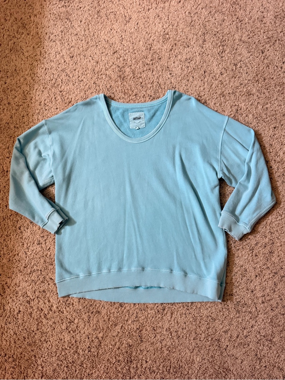 aerie pastel blue pullover crewneck